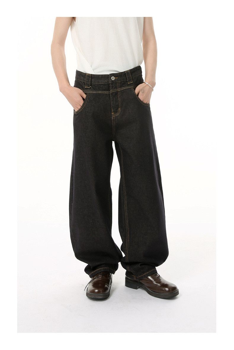 Japanese Brand American-style Vibe retro loose-fitting washed curved jeans Size US 32 / EU 48 - 1 Thumbnail