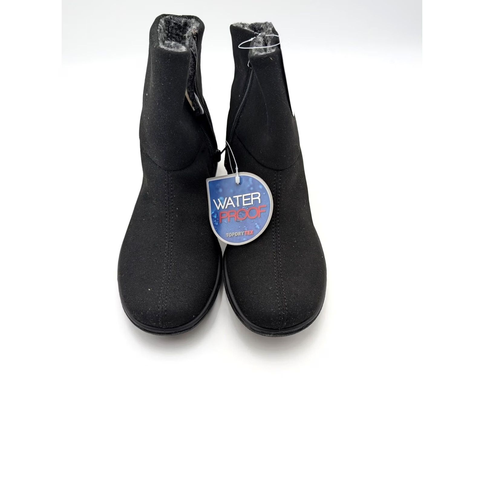 Vintage Womens Snow Boots Black Waterproof Ankle Faux Fur Lined Winter Size 6.5 Size US 7 / IT 37 - 5 Thumbnail