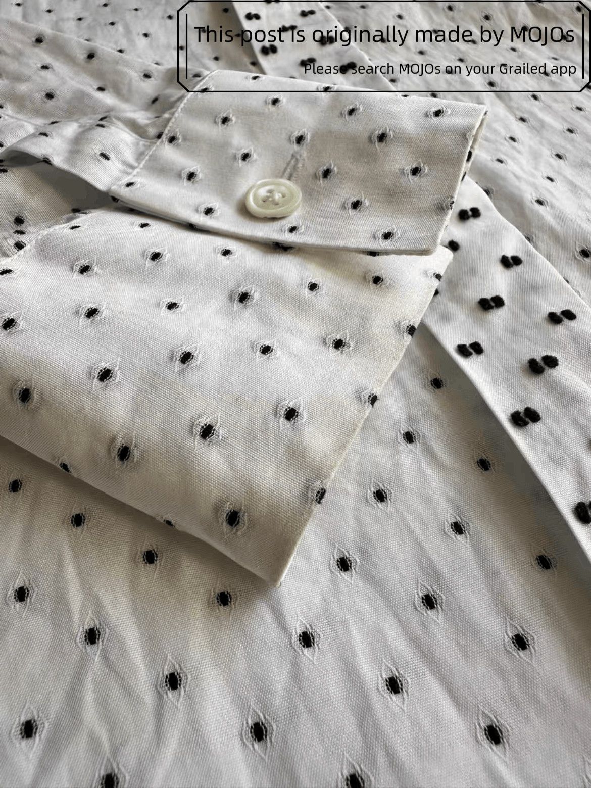 Ann Demeulemeester Ann Demeulemeester Stitch Dots Shirt mojos1737 Size US L / EU 52-54 / 3 - 3 Thumbnail