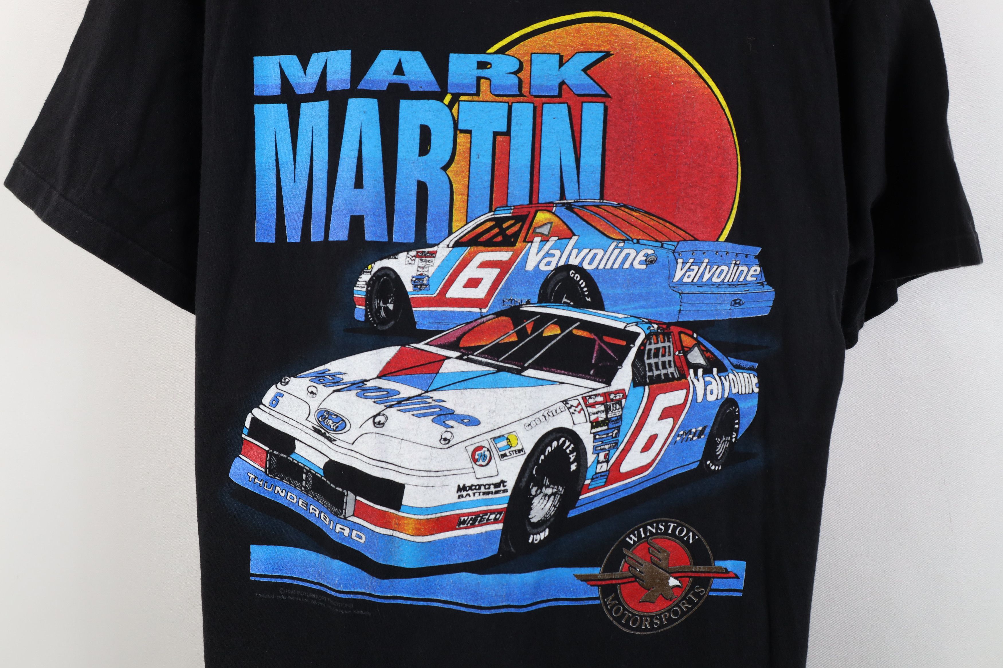 Vintage Vintage 90s NASCAR Mark Martin Racing T-Shirt Black USA Size US M / EU 48-50 / 2 - 4 Thumbnail