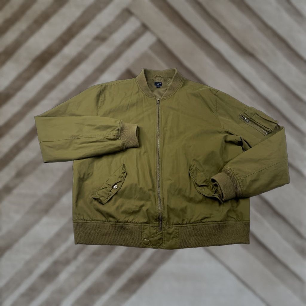 J.Crew VINTAGE J.CREW Bomber Jacket Men’s XL Olive Green Full Zip G7583 Jacket Size US XL / EU 56 / 4 - 1 Thumbnail