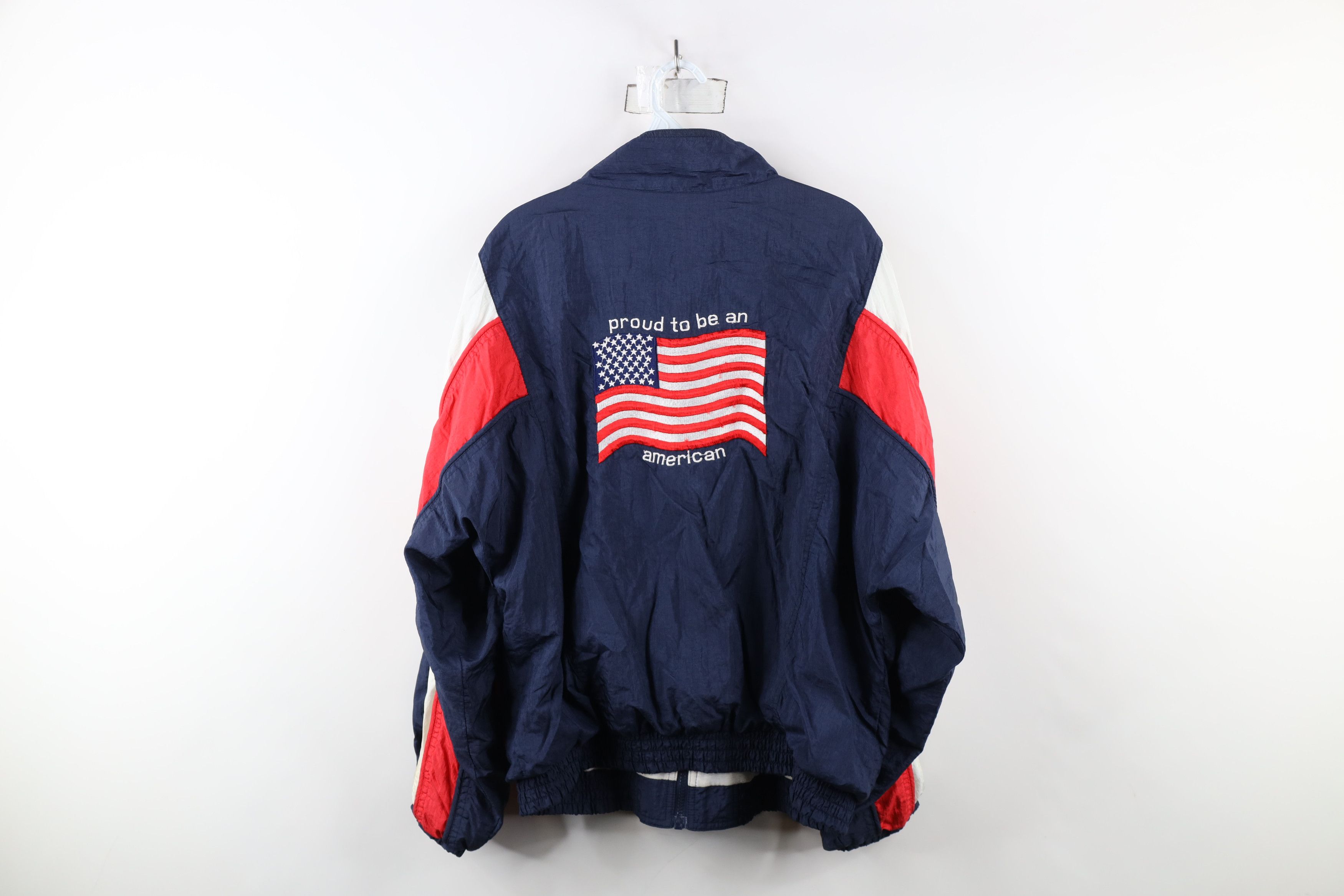 Vintage Vintage 90s Streetwear An American Lined Windbreaker Jacket Size US M / EU 48-50 / 2 - 13 Thumbnail