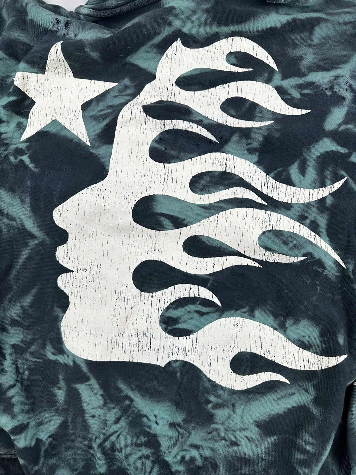 HELLSTAR Hellstar Green Marble Paradise Hoodie Size US XL / EU 56 / 4 - 4 Thumbnail
