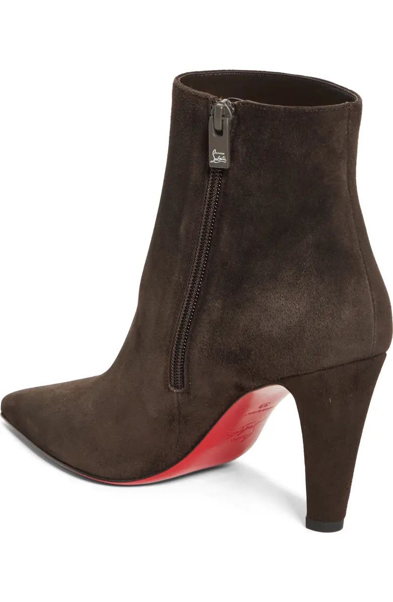 Vibella Booty 85 Cafe Brown Suede Pointed Heel Bootie 39