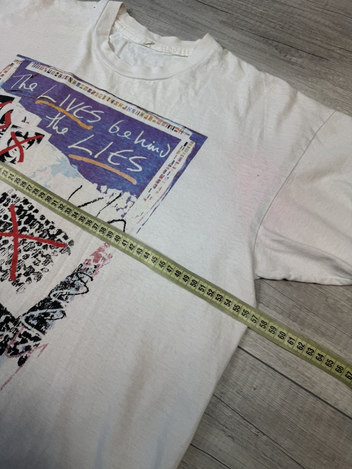 Vintage 1993 Amnesty Criminal Art Graphic Tee 90s Single Stitch Size US L / EU 52-54 / 3 - 12 Thumbnail