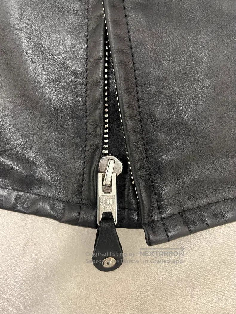 Schott Schott NYC 141 stand-up collar leather clothing Size US XL / EU 56 / 4 - 6 Thumbnail
