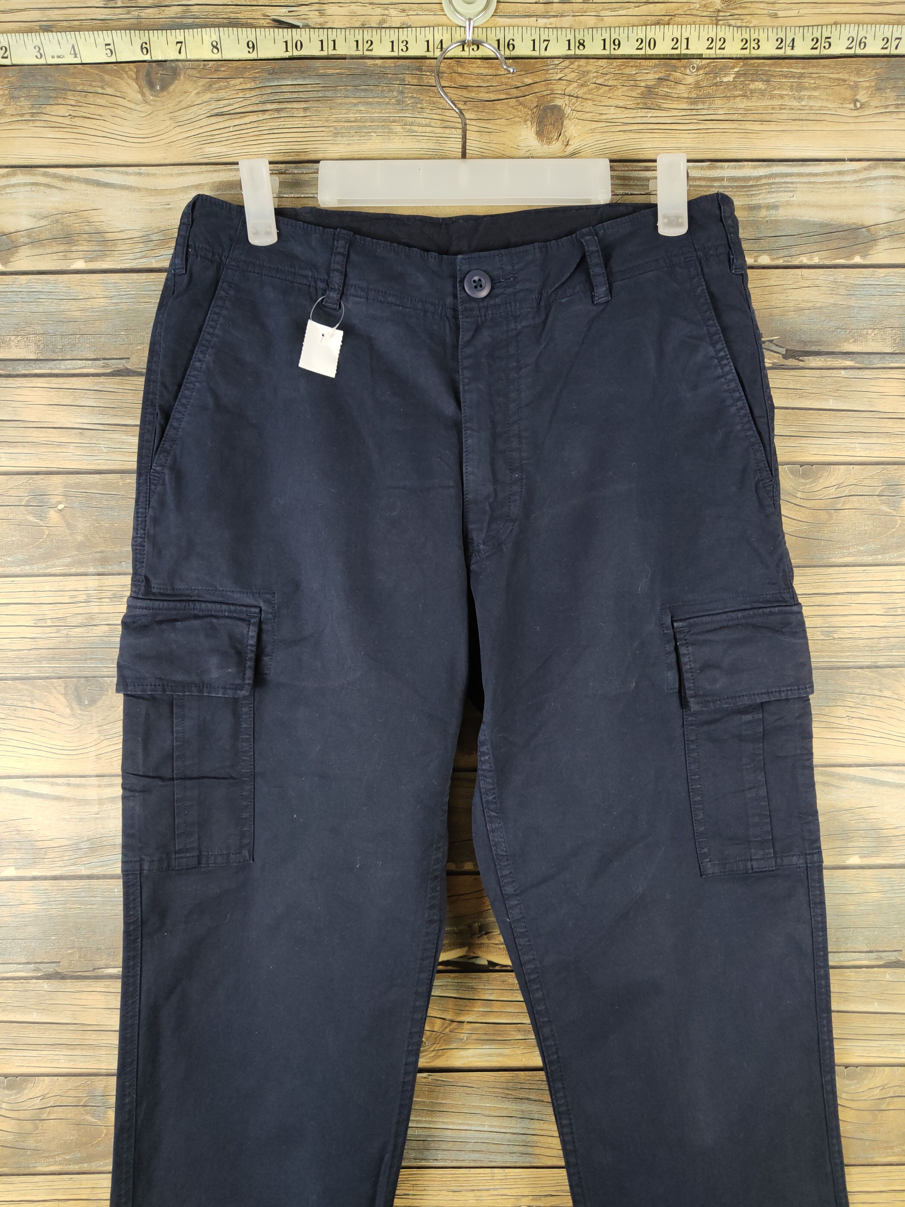 Japanese Brand DL Uniqlo Navy Multipocket Tactical Cargo Pants #1129 Size US 31 - 2 Thumbnail
