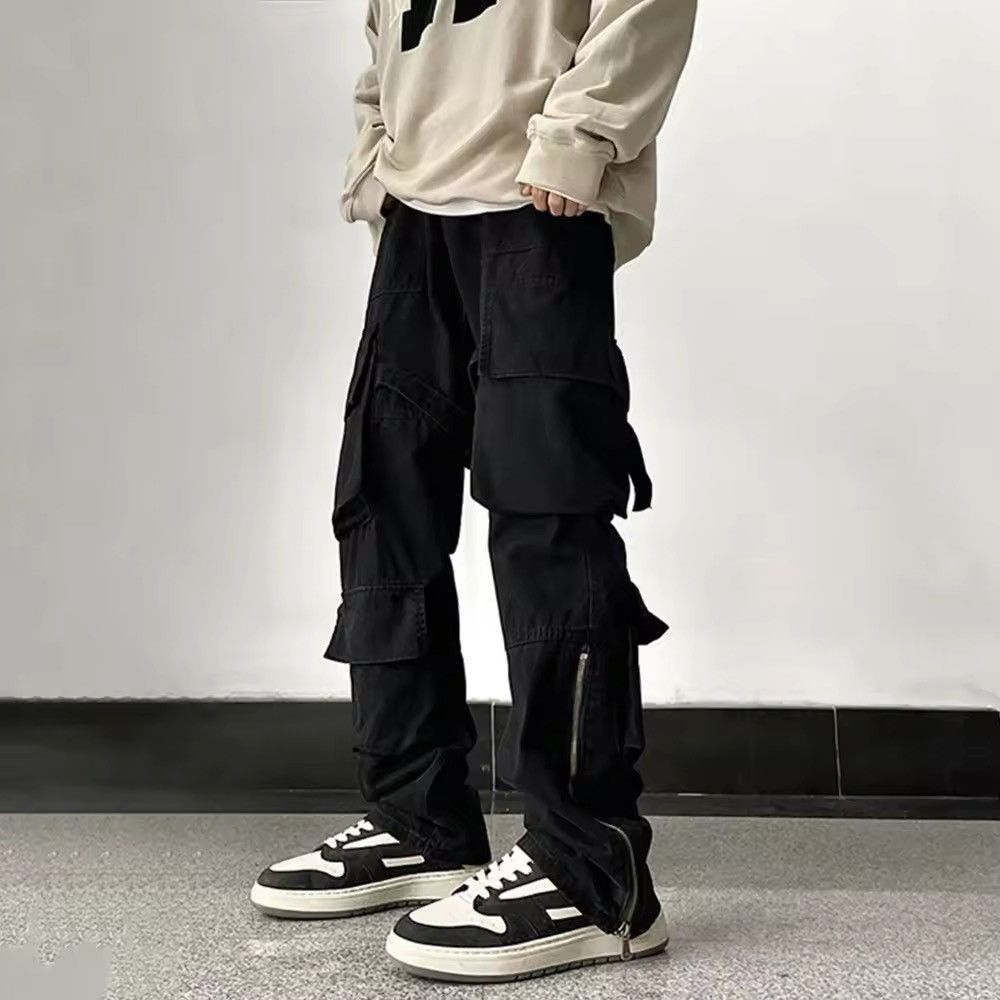 Japanese Brand Black Retro Japanese Style Multi-Pocket Casual Pants Size US 30 / EU 46 - 3 Thumbnail