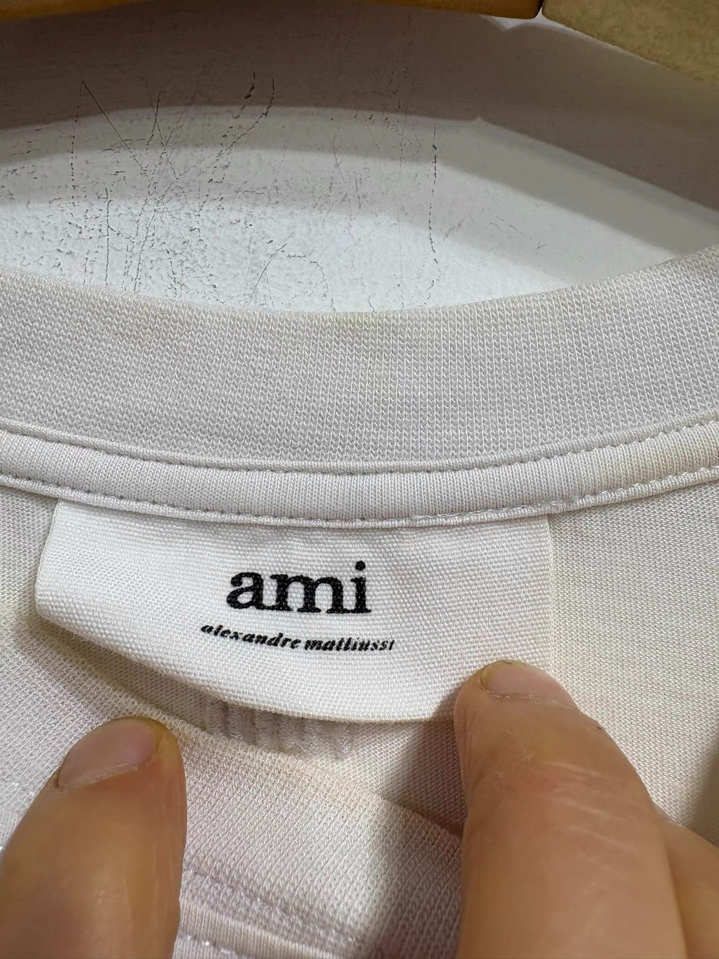 AMI AmiParis Classic White Short Sleeve T-Shirt K29 Size US M / EU 48-50 / 2 - 3 Thumbnail