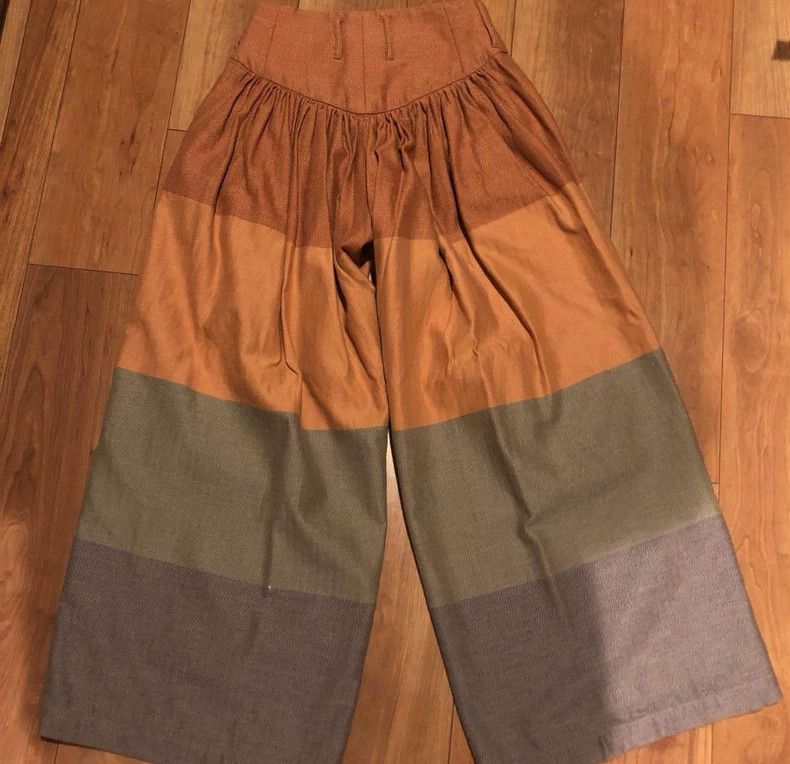 Kapital Kapital Size0 Colorful stitching straight trousers Size US 27 - 2 Thumbnail
