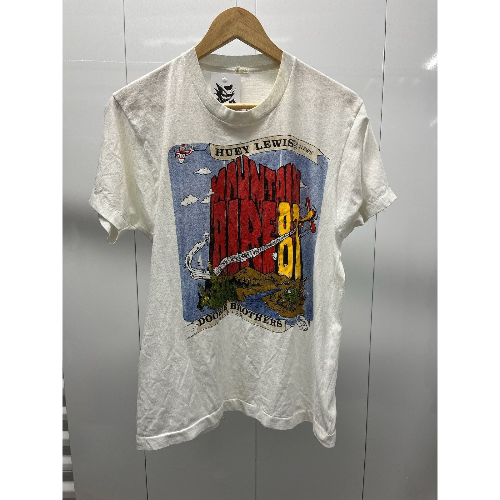 Huey Lewis Doobie Brothers シャツ 1987年 Vintage 1987 Doobie Brothers Huey Lewis Tour Tee