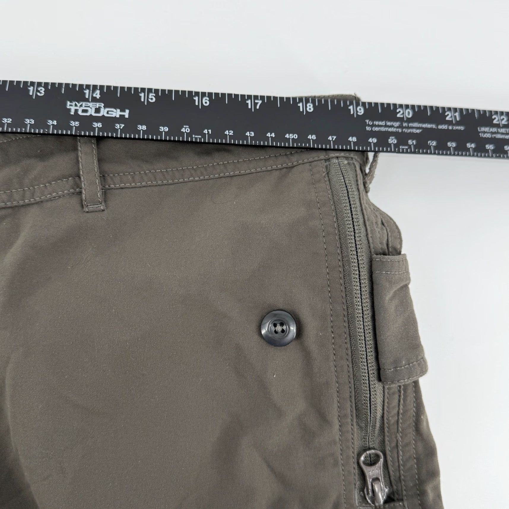 Vintage Clothing Arts Pants Cargo Men's 38x30 Gray Nylon Zip Pockets Hiking Cargo Pocket Slash Pocket Army Military Style Workwear Casual Travel Size US 38 / EU 54 - 7 Thumbnail