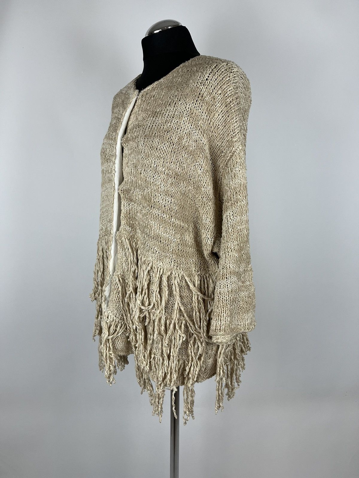 Designer × Fabiana Filippi Fabiana Filippi Oversize Cardigan Fringe Trim Size M (0330) Size M / US 6-8 / IT 42-44 - 2 Thumbnail