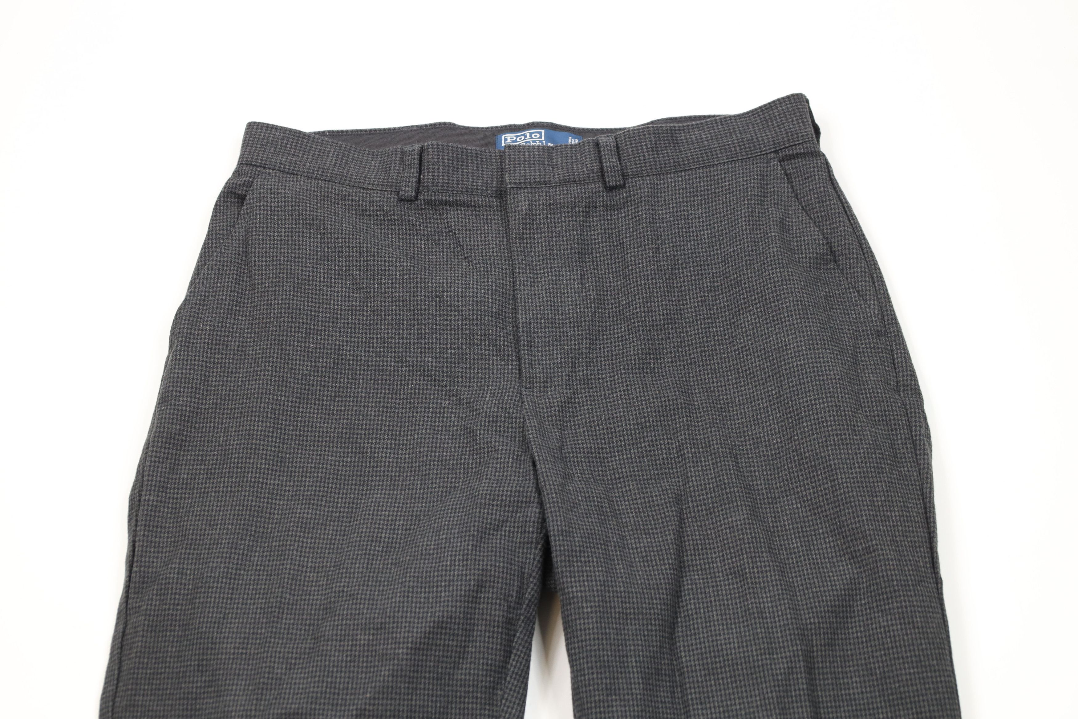 Ralph Lauren × Vintage Vintage 90s Ralph Lauren Houndstooth Wide Leg Chino Pants Size US 34 / EU 50 - 2 Thumbnail