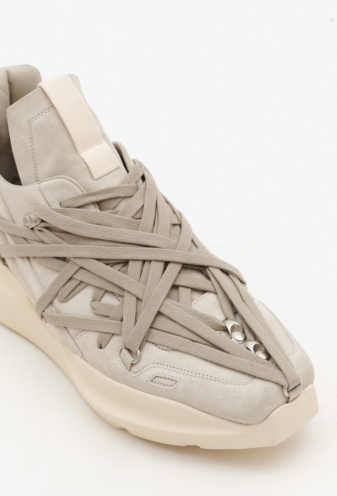 Last Rick Owens Porteville Geth Runner Off-White Sneakers