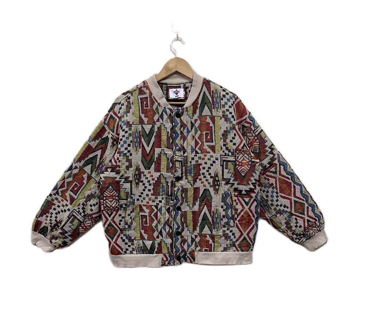 Hysteric Glamour Hook Japanese Brand Blouson jacket Patchwork Geometric Size US L / EU 52-54 / 3 - 1 Thumbnail