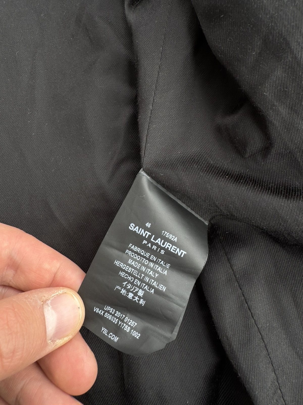 Saint Laurent Paris *RARE* Saint Laurent Paris 2017 Wool Blend Zip Jacket Size US S / EU 44-46 / 1 - 10 Thumbnail