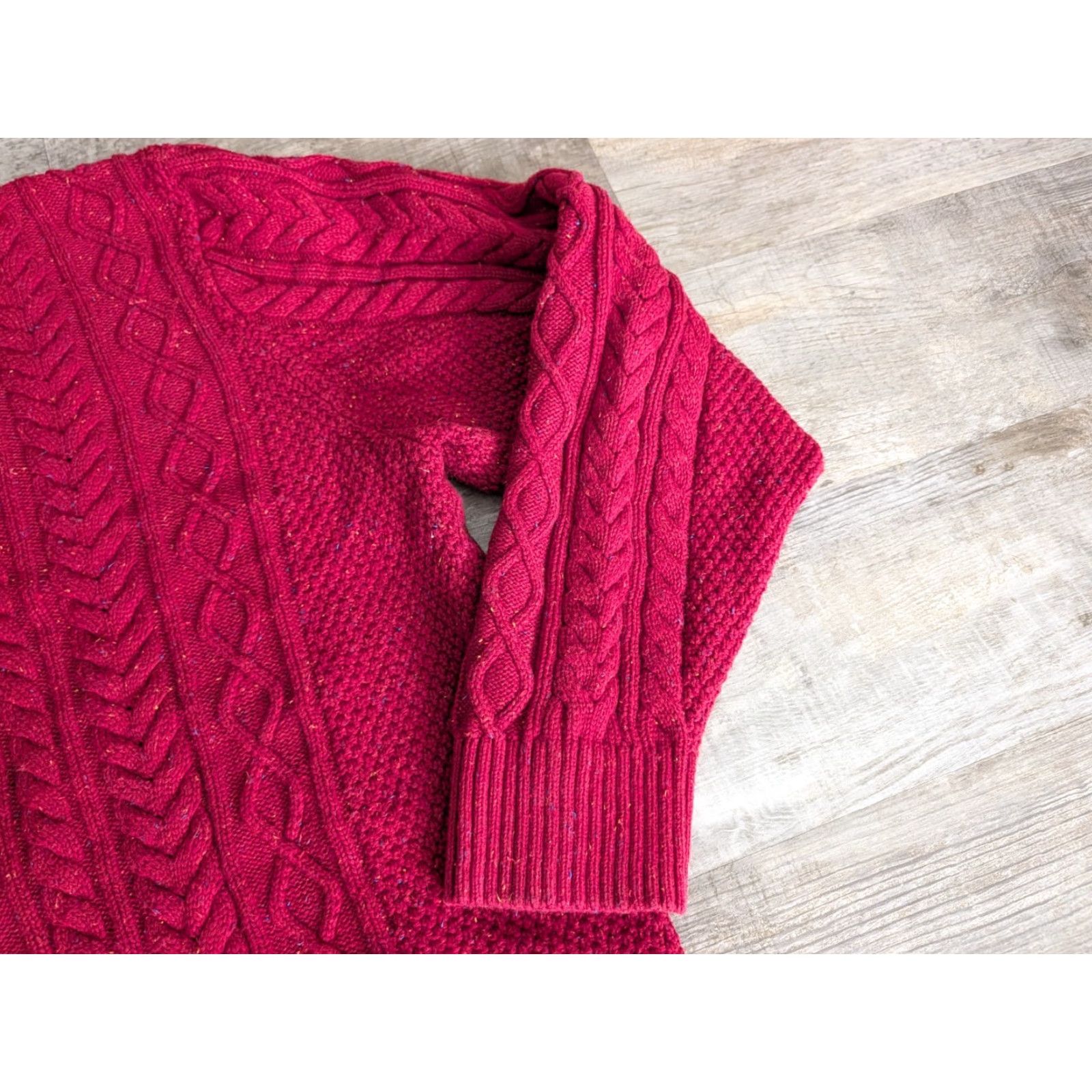 Vintage VINTAGE LL Bean Bean’s Heritage Soft Cotton Fisherman Sweater Crewneck Donegal Red XL Size US XL / EU 56 / 4 - 3 Thumbnail