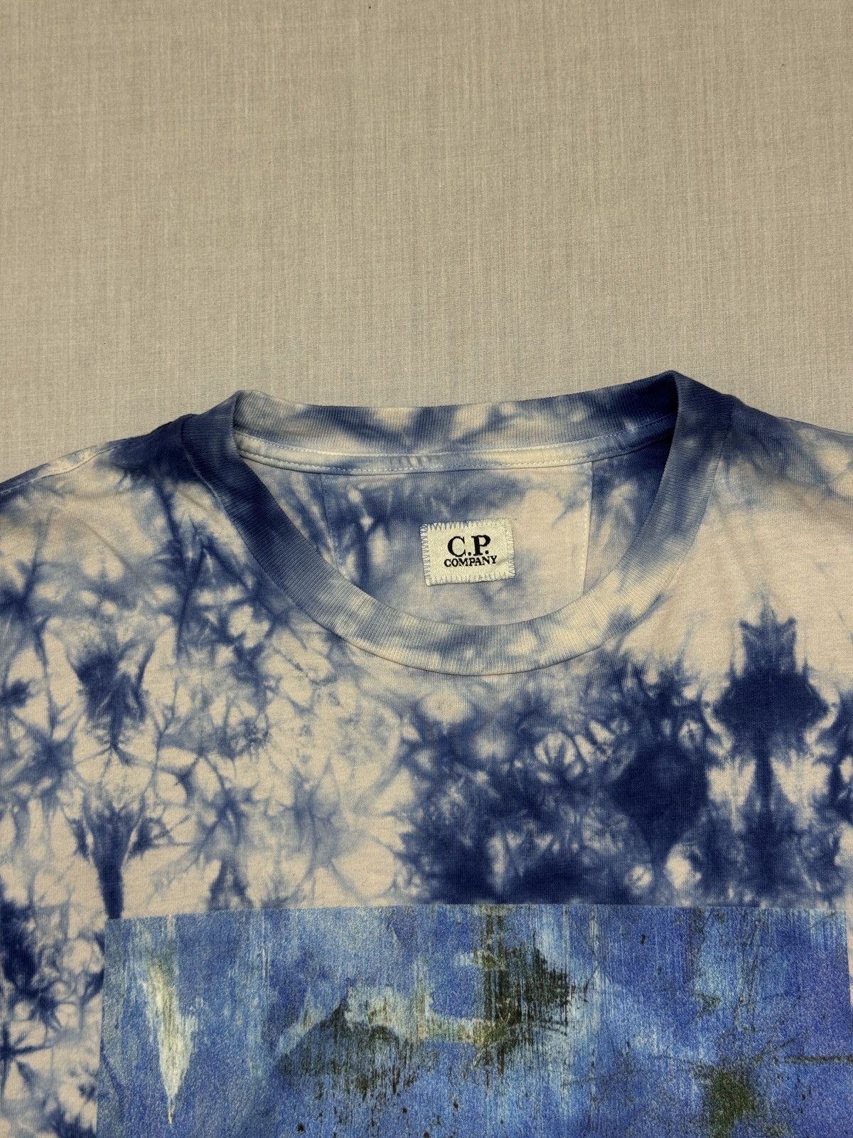 C.P. Company C.P. Company Treated Next Landscape T-shirt in blue. Size US M / EU 48-50 / 2 - 7 Thumbnail