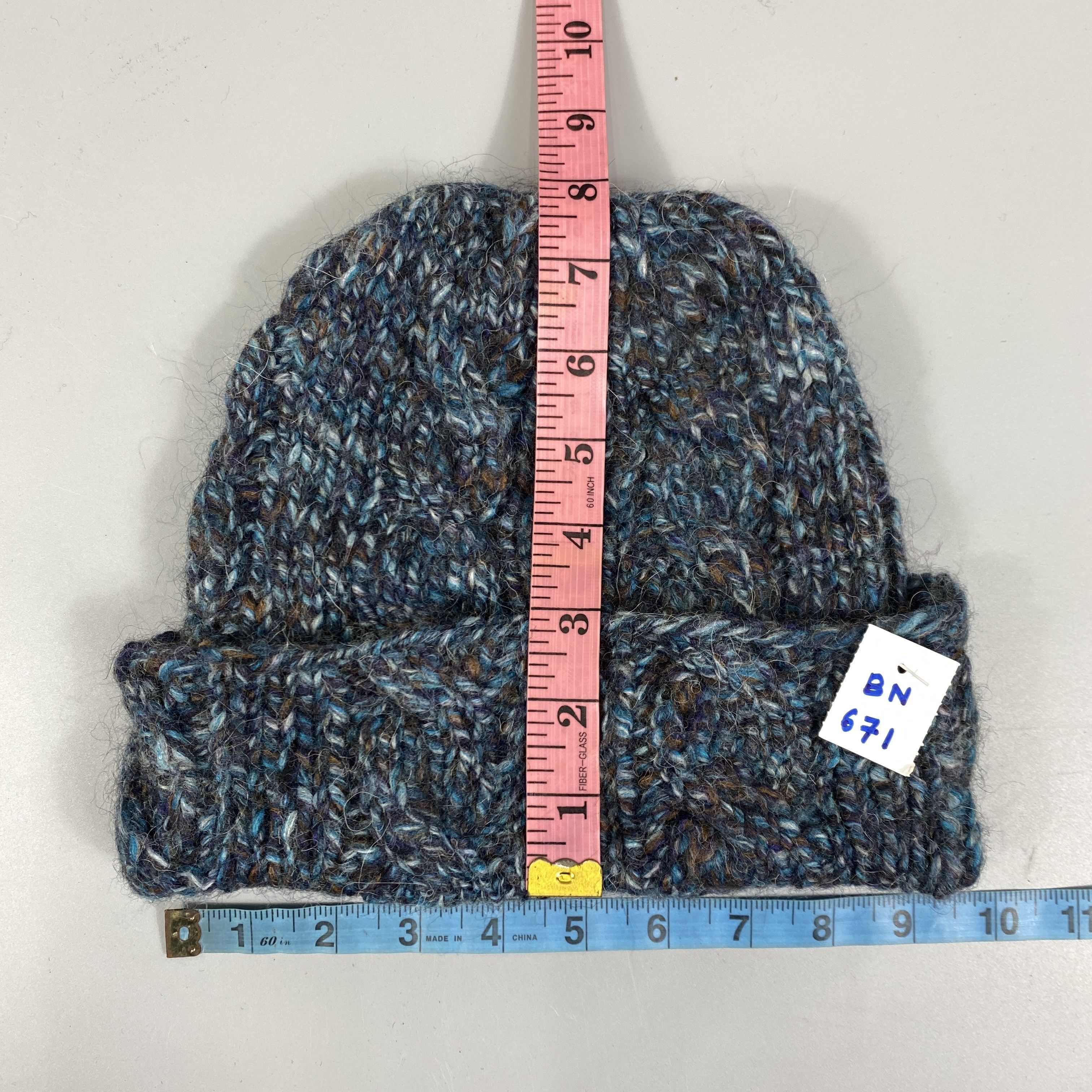 Japanese Brand Wool Beanie Pinori Filati Snow Cap -BN671 Size ONE SIZE - 5 Thumbnail