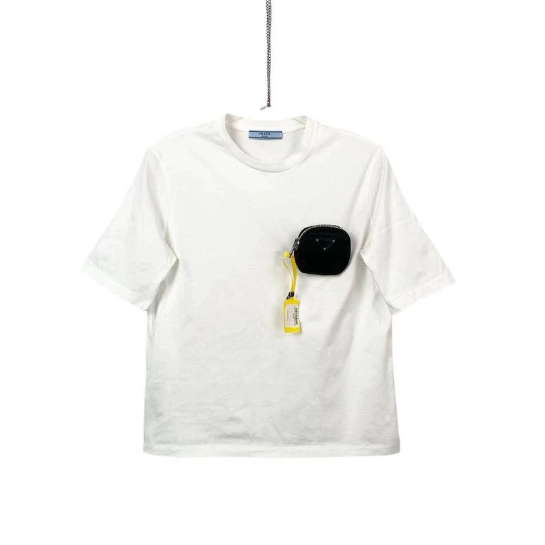Prada Prada Triangle label black small bag short sleeves Size US XS / EU 42 / 0 - 1 Thumbnail