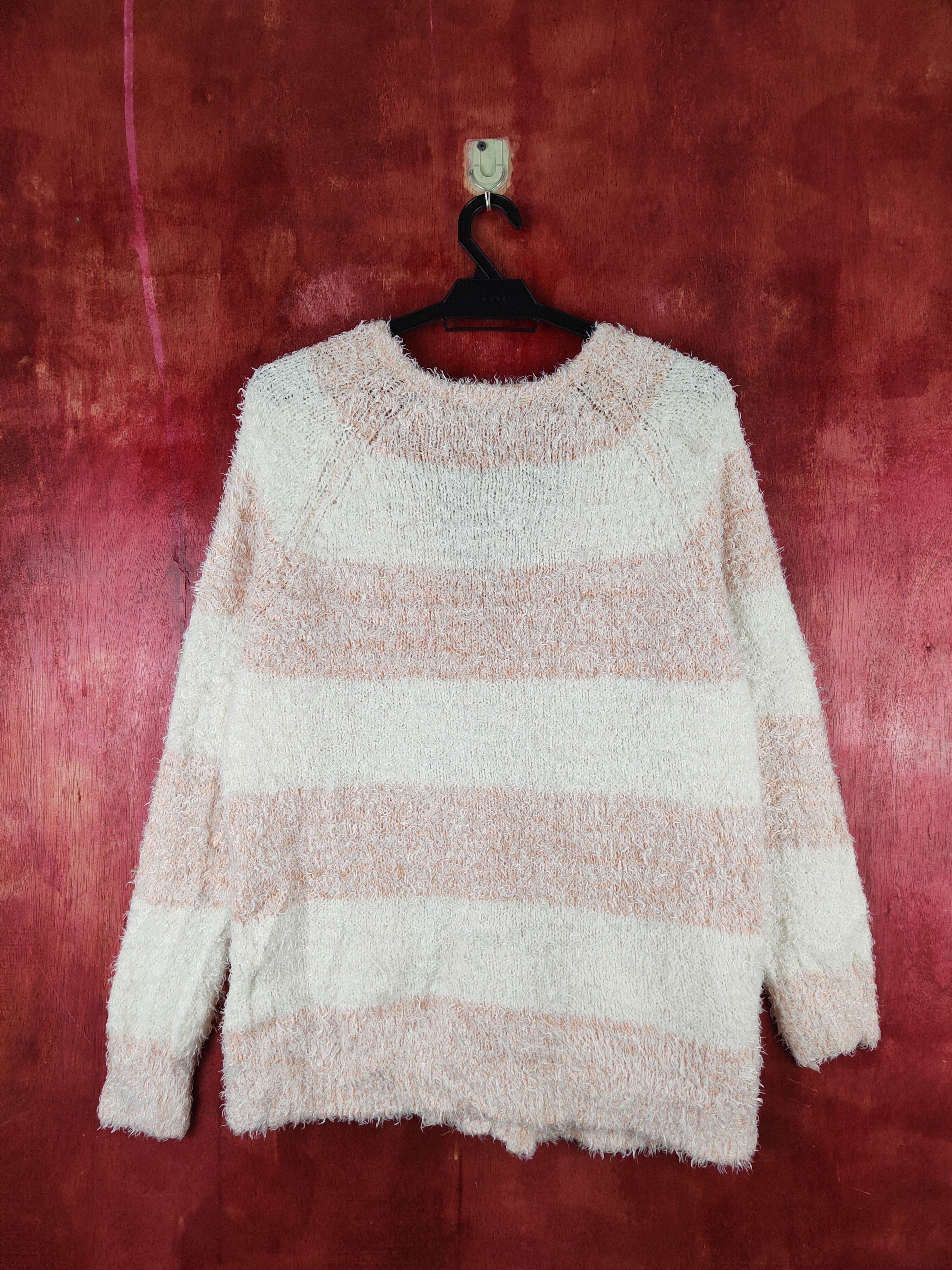Homespun Knitwear Noble Goton Cream Fur Mohair Knitwear Cardigan #S1982 Size L / US 10 / IT 46 - 7 Thumbnail