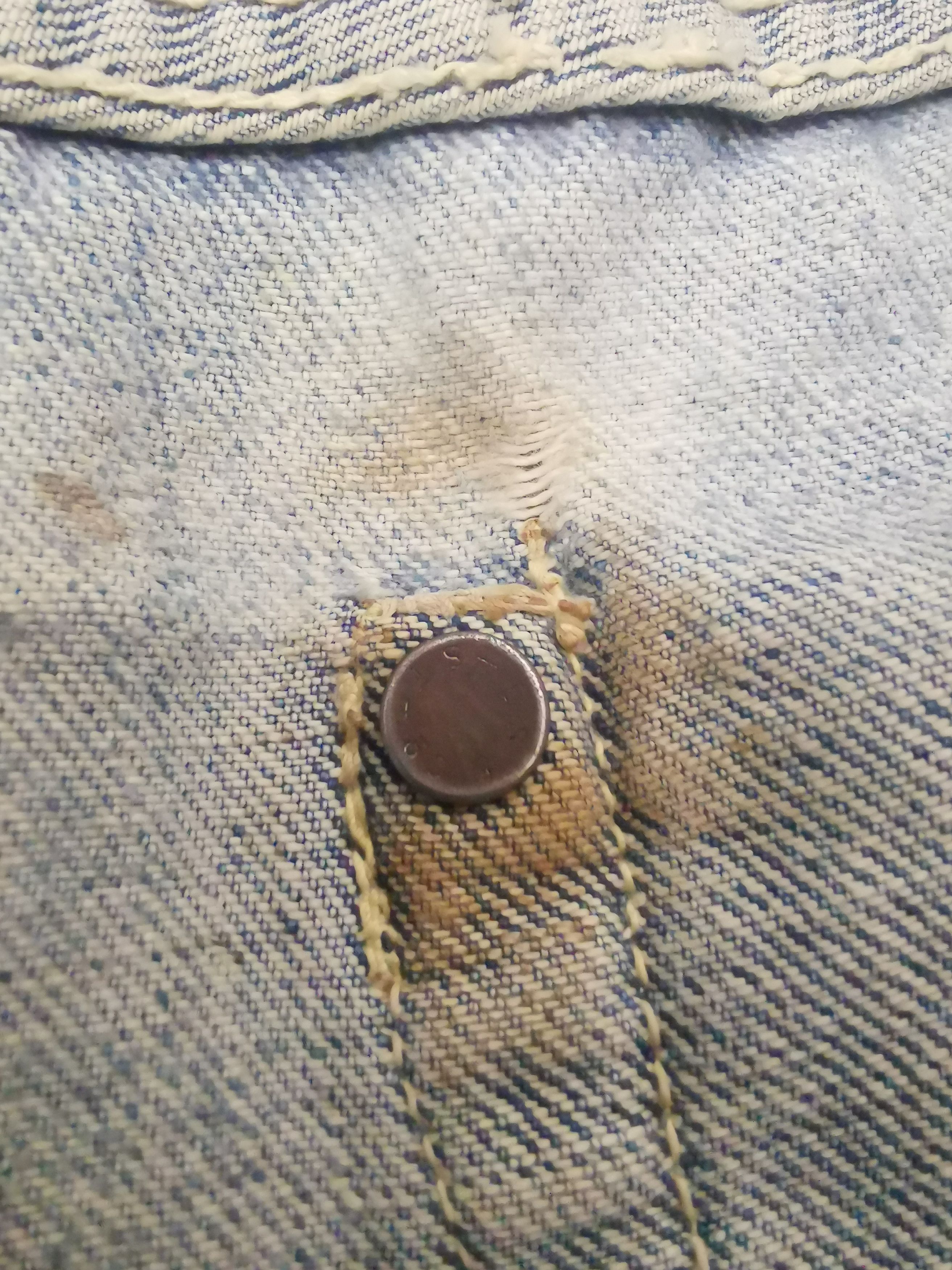 Levi's 50s Vtg Levis 501XX Stamped '... ' Button Hidden Rivets Size US 33 - 11 Thumbnail