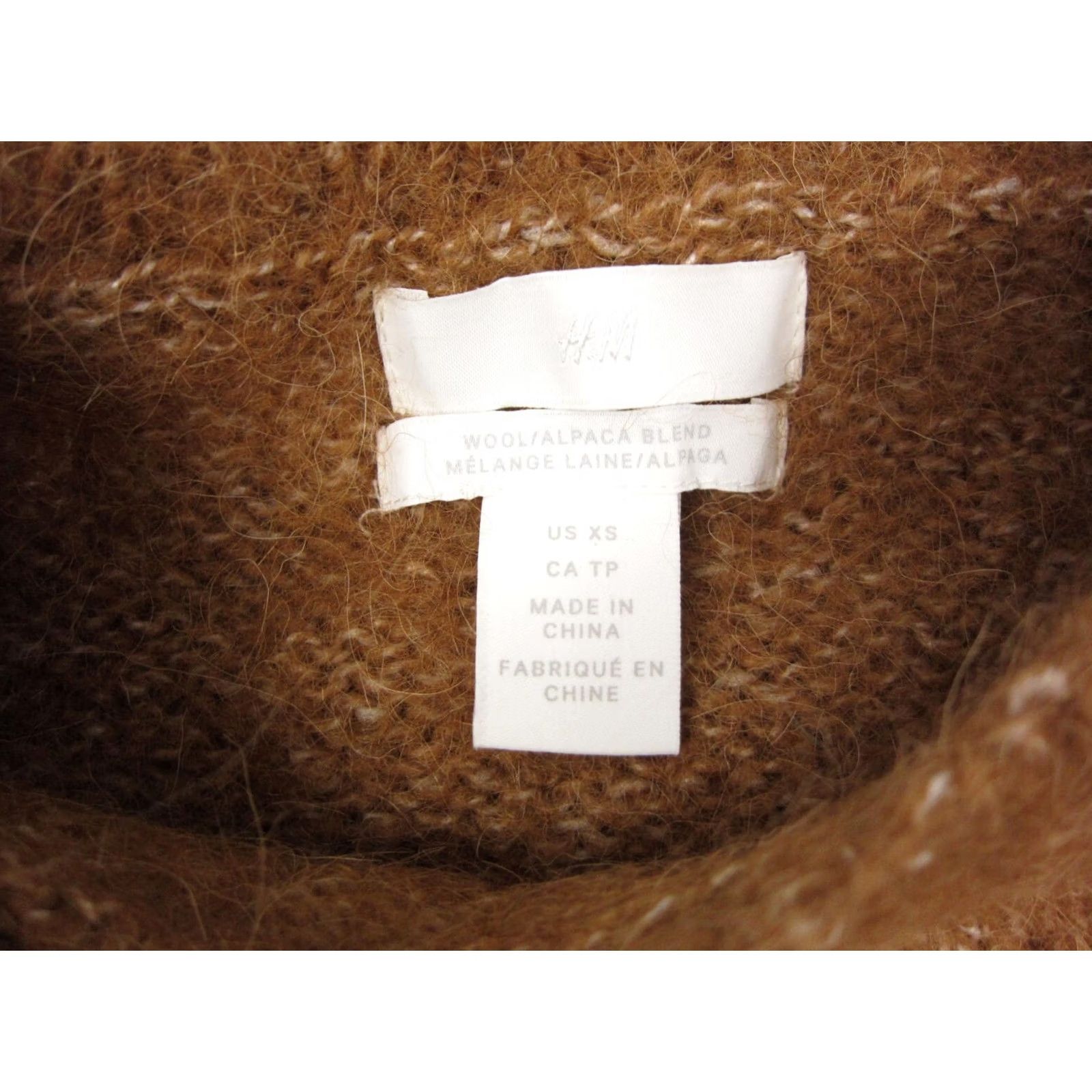 H&M H&M Sweater Women Extra Small Brown Alpaca Wool Soft Chunky Knit Ladies Size XS / US 0-2 / IT 36-38 - 3 Thumbnail