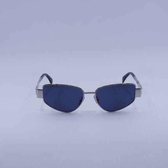 Celine Celine CL40293U 16V Sunglasses Shiny Palladium Geometric Fra Size ONE SIZE - 4 Thumbnail