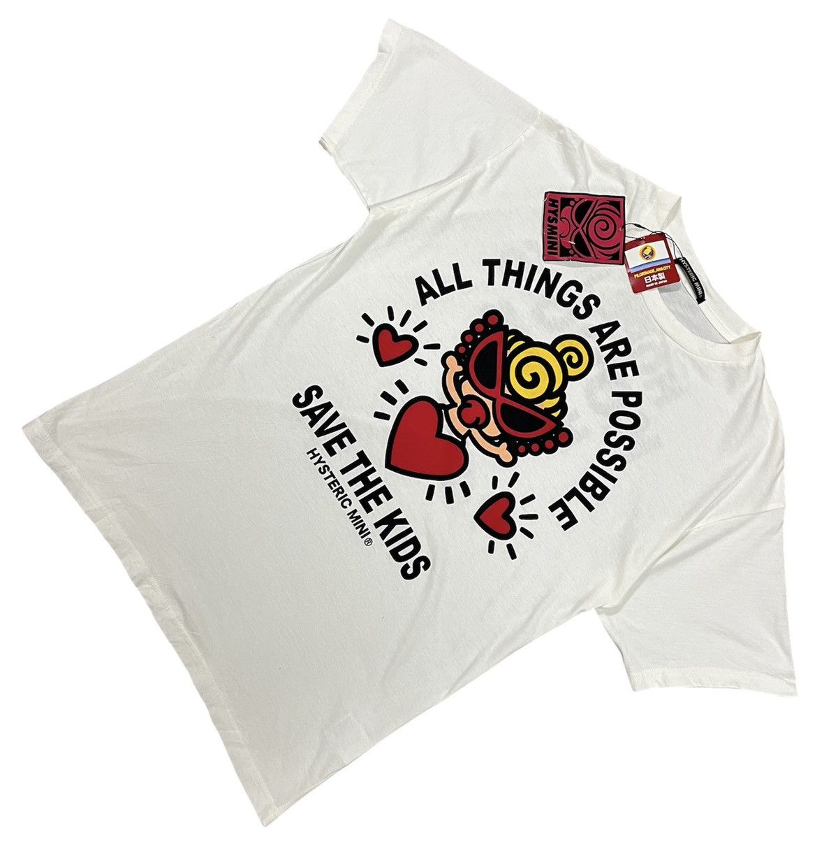 Hysteric Glamour Hysteric mini t shirt save the kids Size US S / EU 44-46 / 1 - 2 Thumbnail