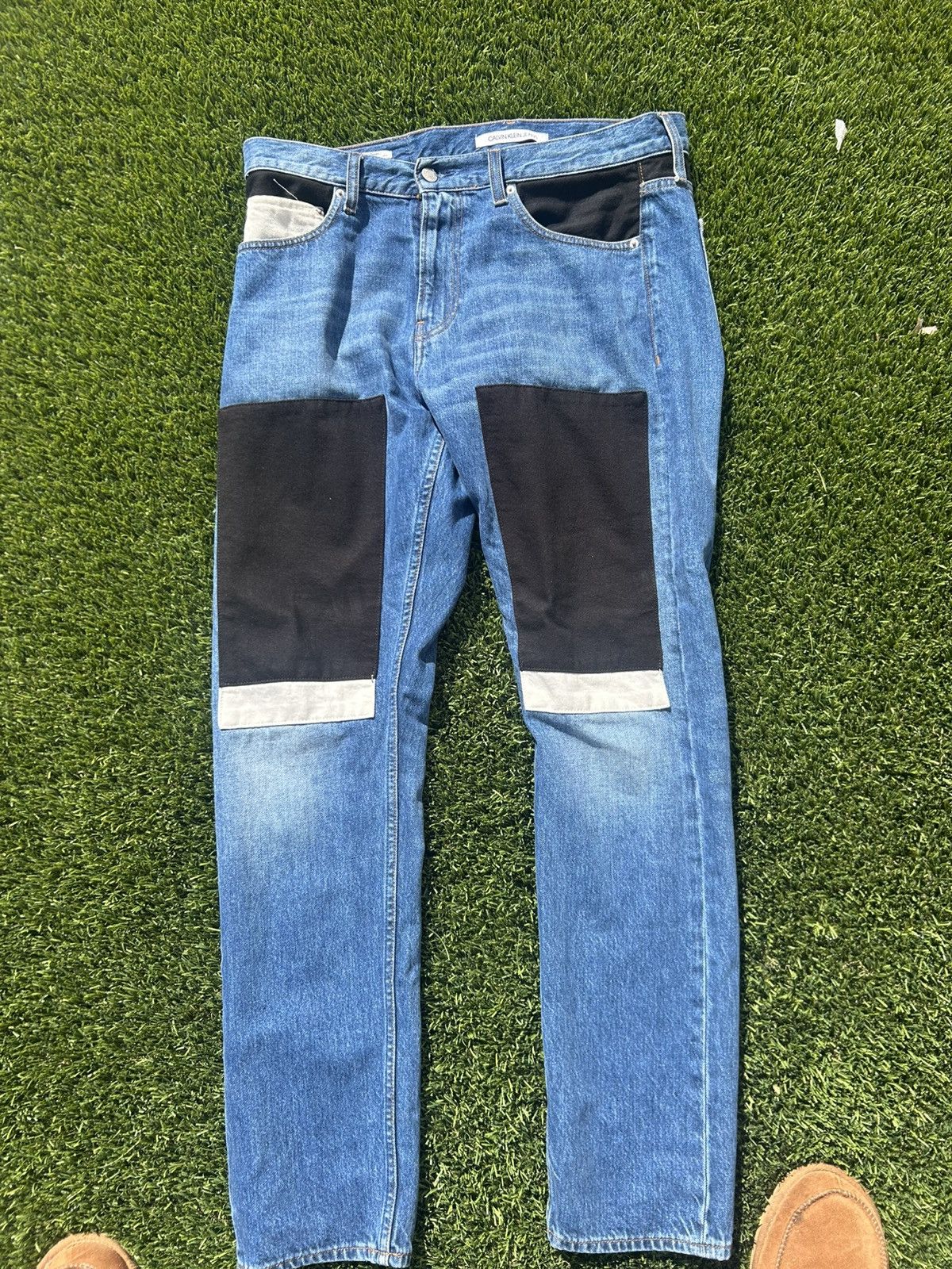 Calvin Klein Calvin Klein Color-block Slim fit Denim Jeans - 34 Size US 34 / EU 50 - 1 Thumbnail