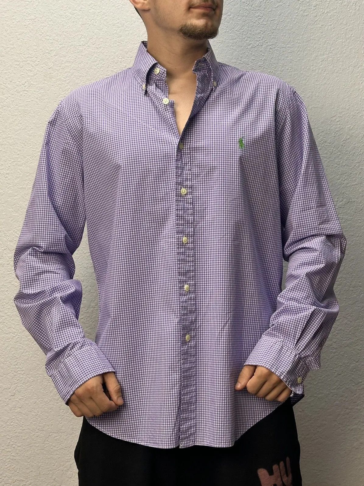 Polo Ralph Lauren Shirt Purple Label Polo Ralph Lauren Distressed Double RRL Size US L / EU 52-54 / 3 - 3 Thumbnail