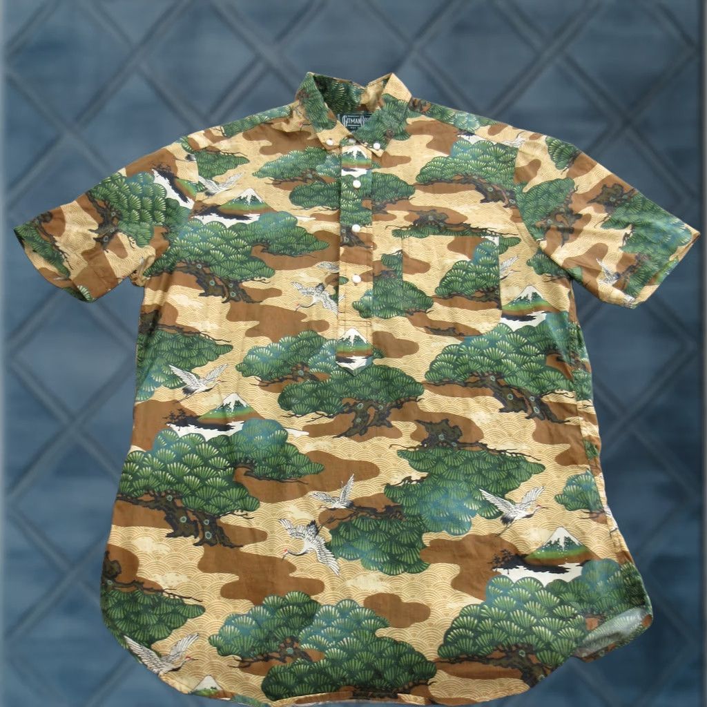 Vintage Gitman Bros Shirt Mens M Brown Fuji Camp Short Sleeve Button Up Size US M / EU 48-50 / 2 - 1 Thumbnail