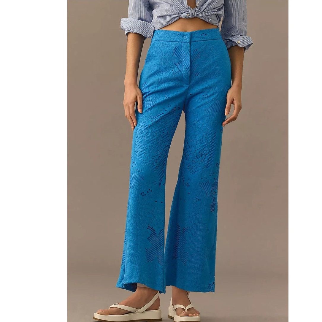 Anthropologie NWT Anthropologie Beatrice .b Cropped Chino Pants $375 Sz 4 Size 27" / US 4 / IT 40 - 3 Thumbnail