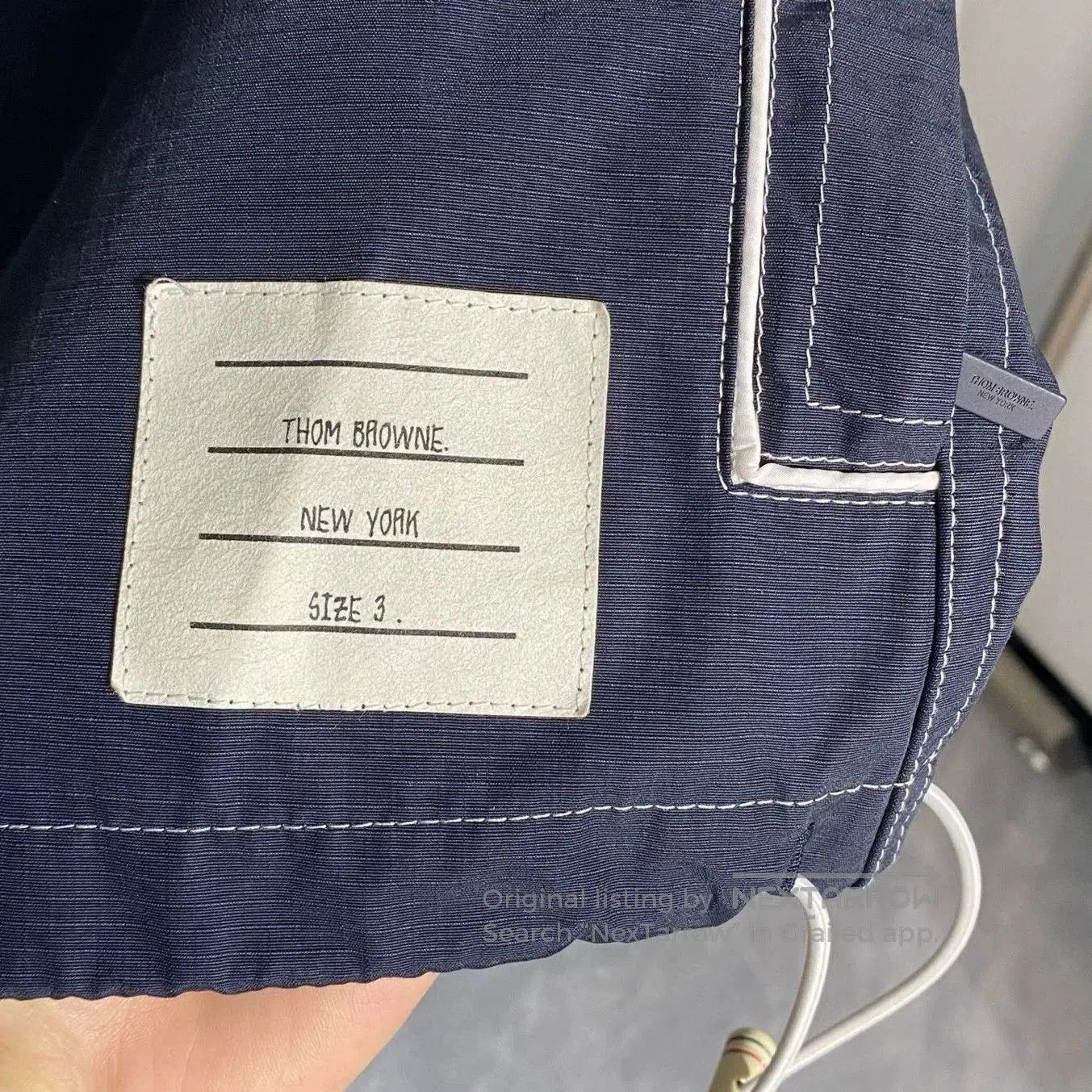 Thom Browne thom browne windbreaker jacket with hood. Size US L / EU 52-54 / 3 - 4 Thumbnail
