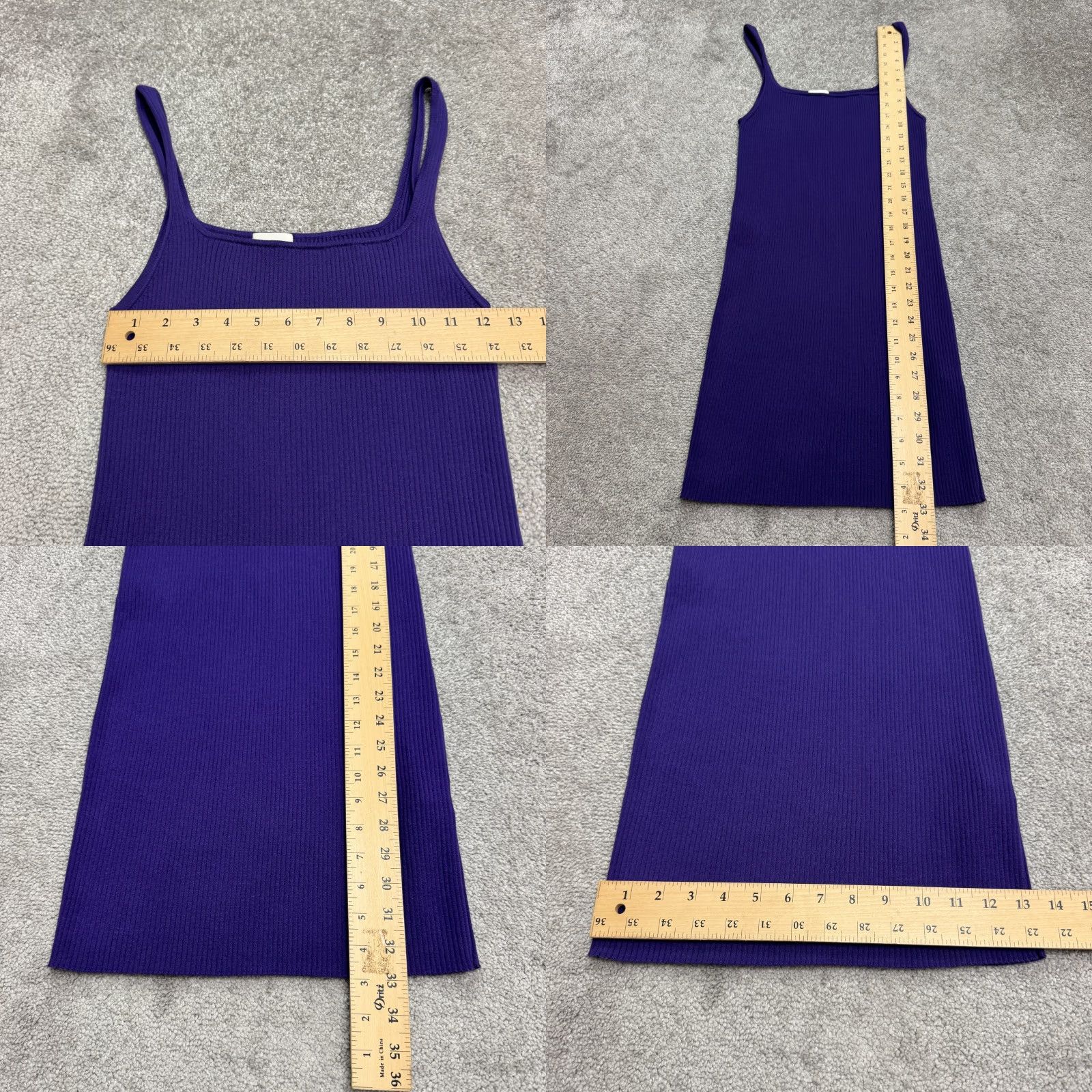 Vintage Wilfred Aritzia Bodycon Mini Tank Dress Womens Medium Purple Casual Summertime Classic Size M / US 6-8 / IT 42-44 - 8 Thumbnail