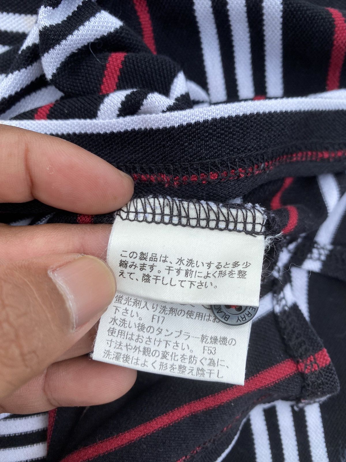 Burberry Rare Vintage Burberry Black Label Stripes Polo Tee Size US M / EU 48-50 / 2 - 17 Thumbnail
