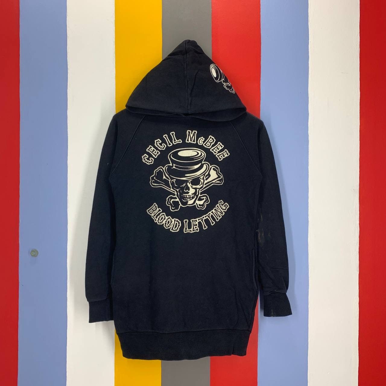 Japanese Brand CECIL MCBEE Blood Letting Hoodie Pullover #0459-12 Size US S / EU 44-46 / 1 - 1 Thumbnail