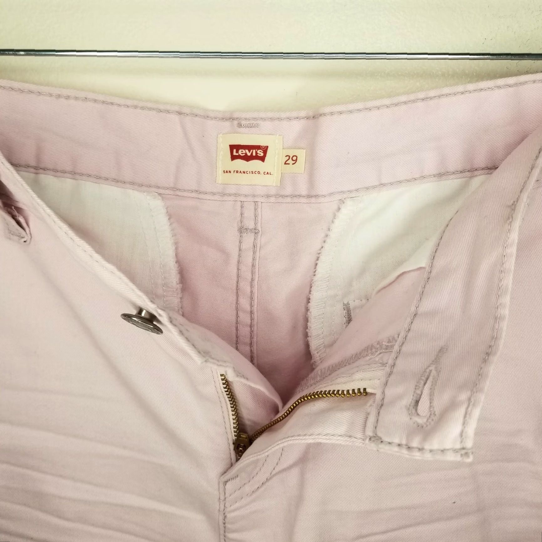 Levi's Levi's Women's Shorts Pink Chino 29 Size 29" - 3 Thumbnail