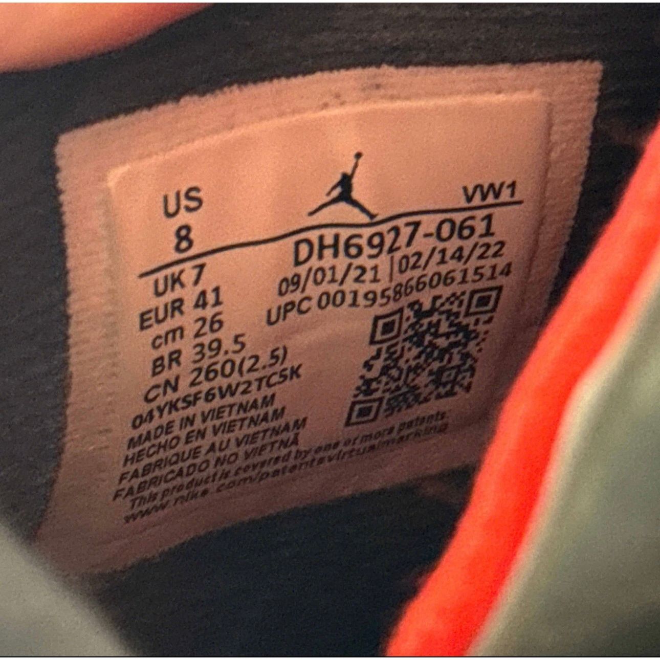 Jordan Brand × Nike Size 8 - Nike Air Jordan 4 Retro Infrared Men's Shoes Size US 8 / EU 41 - 7 Thumbnail