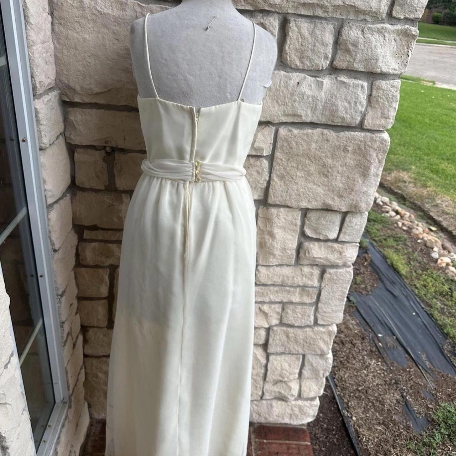 Other Cream dress #mididress vintage small Size S / US 4 / IT 40 - 2 Thumbnail