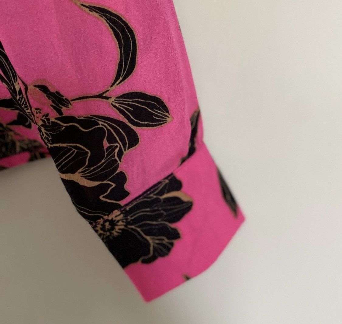 Other VICI HOT PINK FLORAL V NECK RUFFLED BLOUSE TOP Size M / US 6-8 / IT 42-44 - 8 Thumbnail