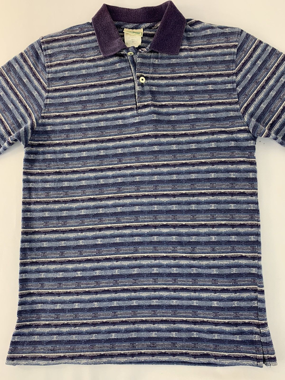 L.L. Bean Rare 90s L.L Bean Freeport Horizontal Stripe Polo Tee Size US S / EU 44-46 / 1 - 2 Thumbnail