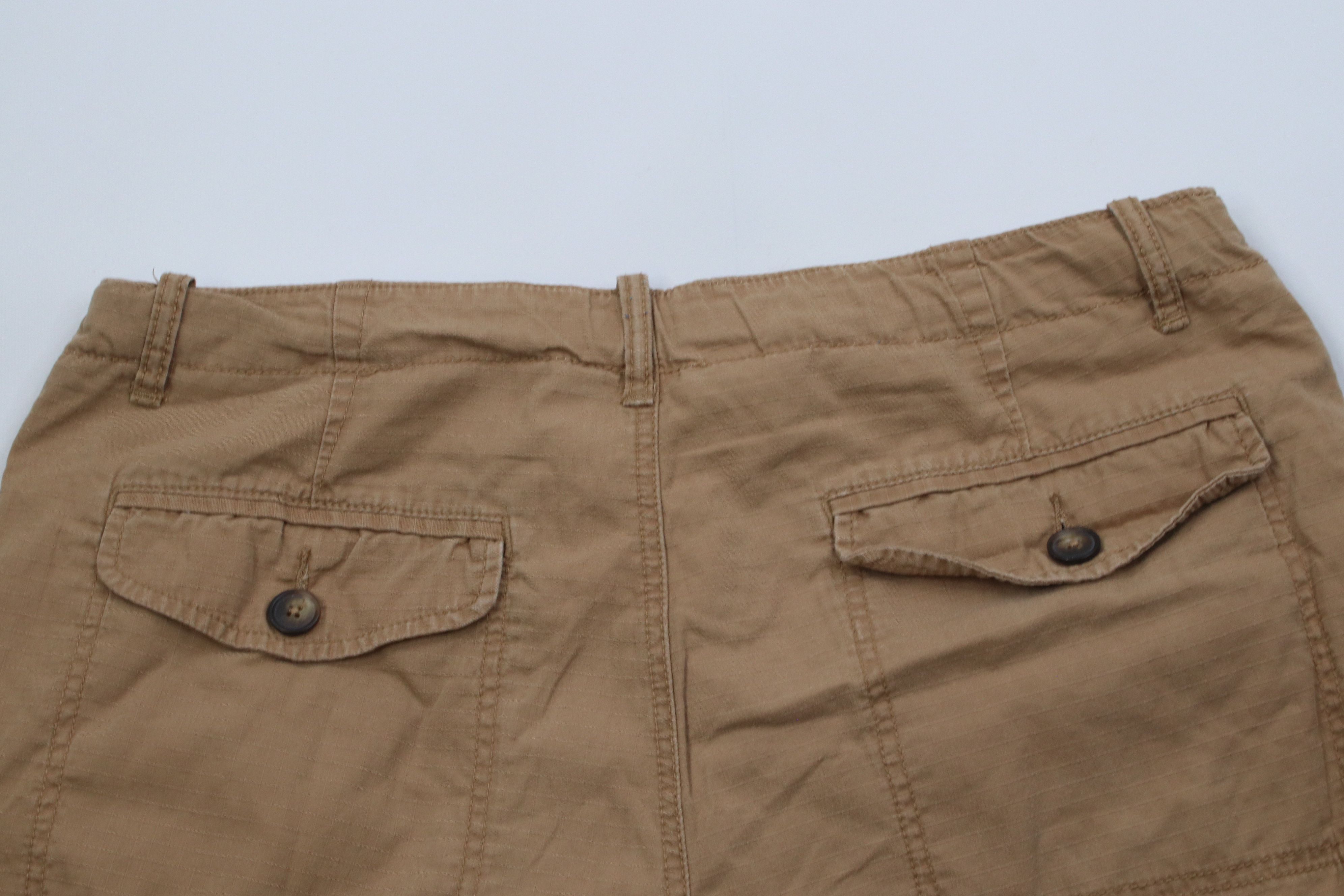 J.Crew Vintage Y2K J Crew Knee Ripstop Utility Shorts Brown Cotton Size US 34 / EU 50 - 9 Thumbnail
