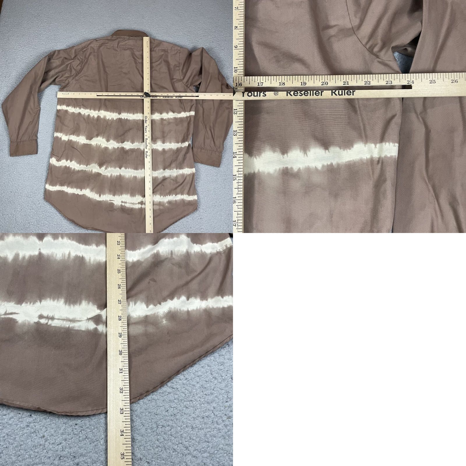 Vintage VINTAGE Pilgrim Shirt Adult XL Brown Sears Dyed Distressed Button Faded Cotton Western Rockabilly Long Sleeve 1961 Mens/Unisex Size US XL / EU 56 / 4 - 8 Thumbnail