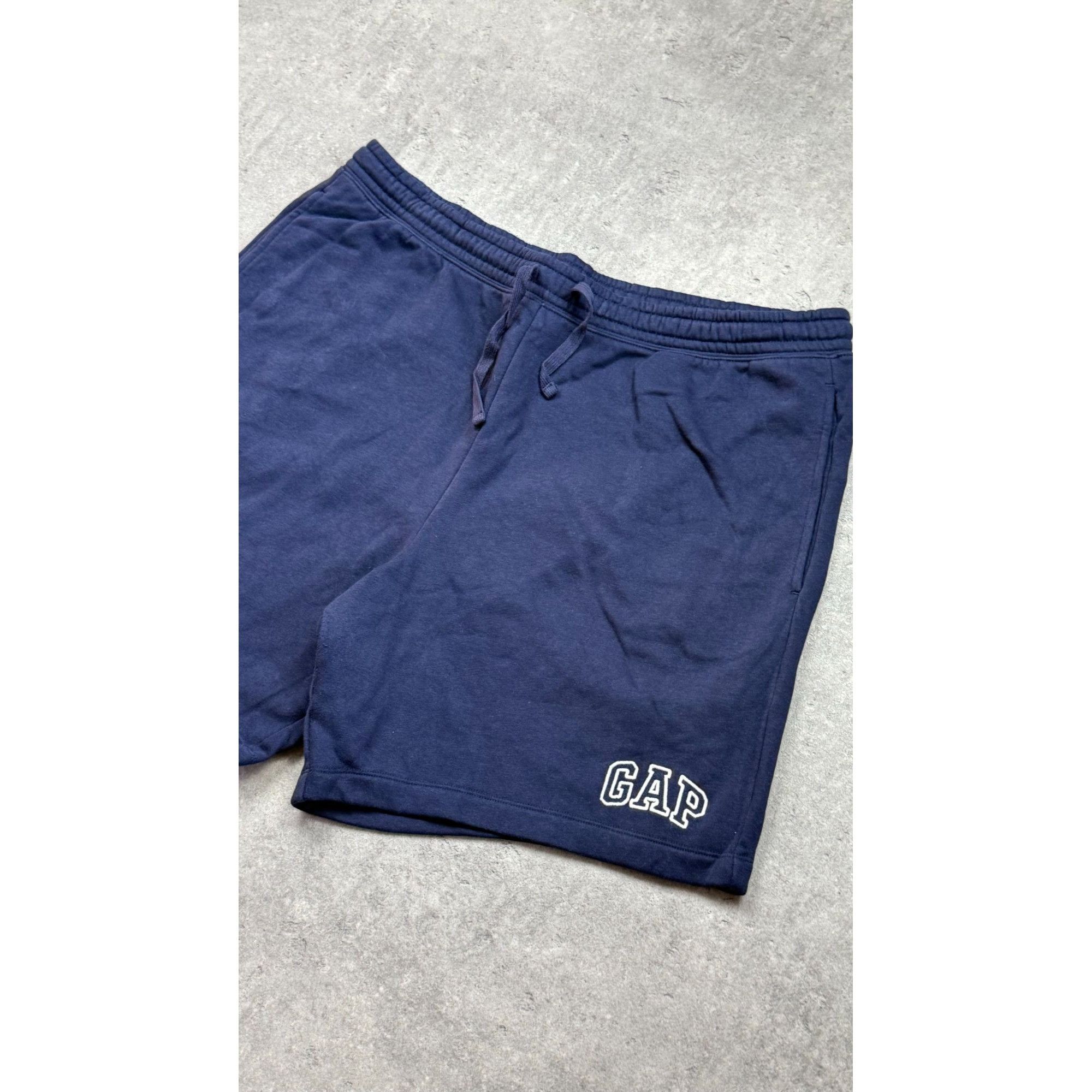 Gap GAP Men's/Unisex Classic Logo Fleece Shorts – Navy Blue – Si Size US 36 / EU 52 - 5 Thumbnail
