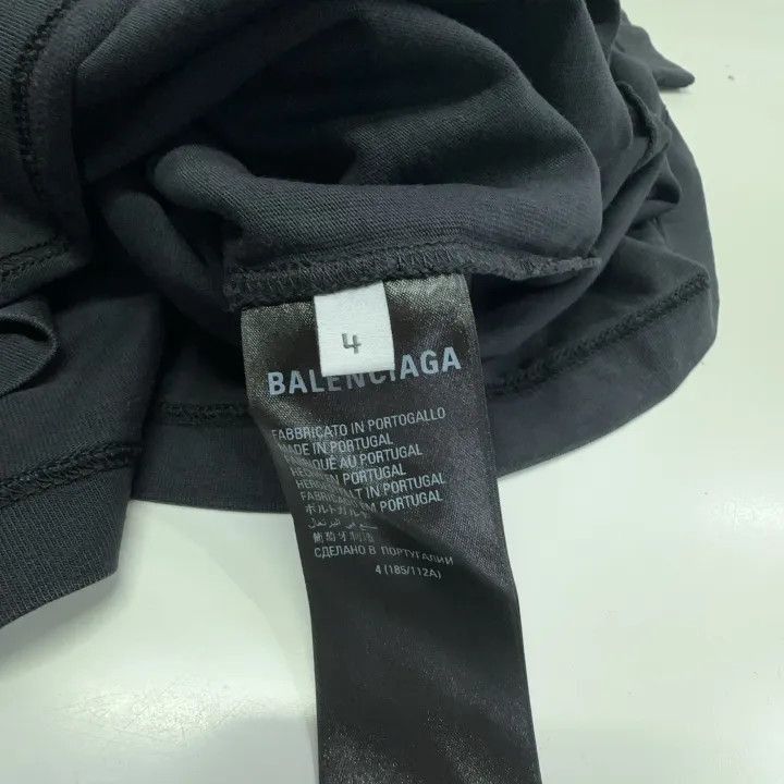 Balenciaga Balenciaga FW22 Loose Fit Black T-Shirt 0079-2507 Size US L / EU 52-54 / 3 - 6 Thumbnail