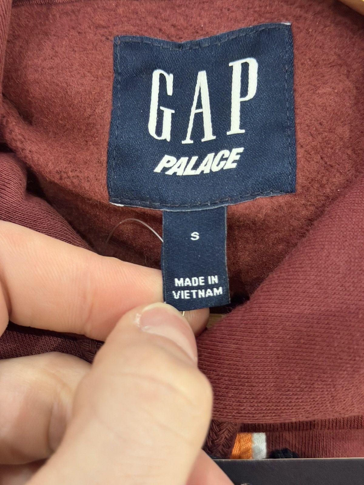 Gap × Palace Palace x Gap Hoodie - Burgundy / Orange Size US S / EU 44-46 / 1 - 4 Thumbnail