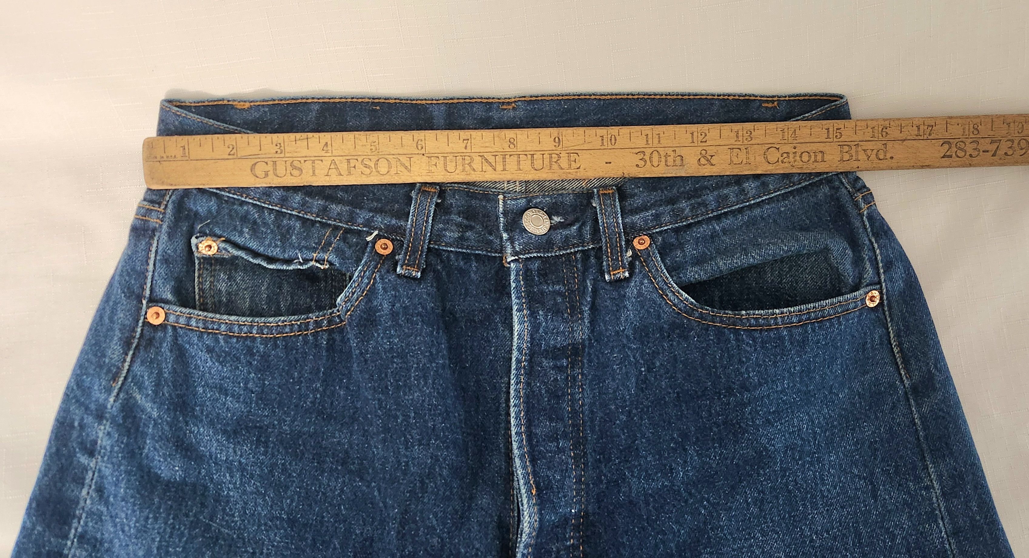Levi's × Vintage Levi's True Vintage 501 XX USA Made VTG Red Tab OG Blue 34 Size US 34 / EU 50 - 11 Thumbnail