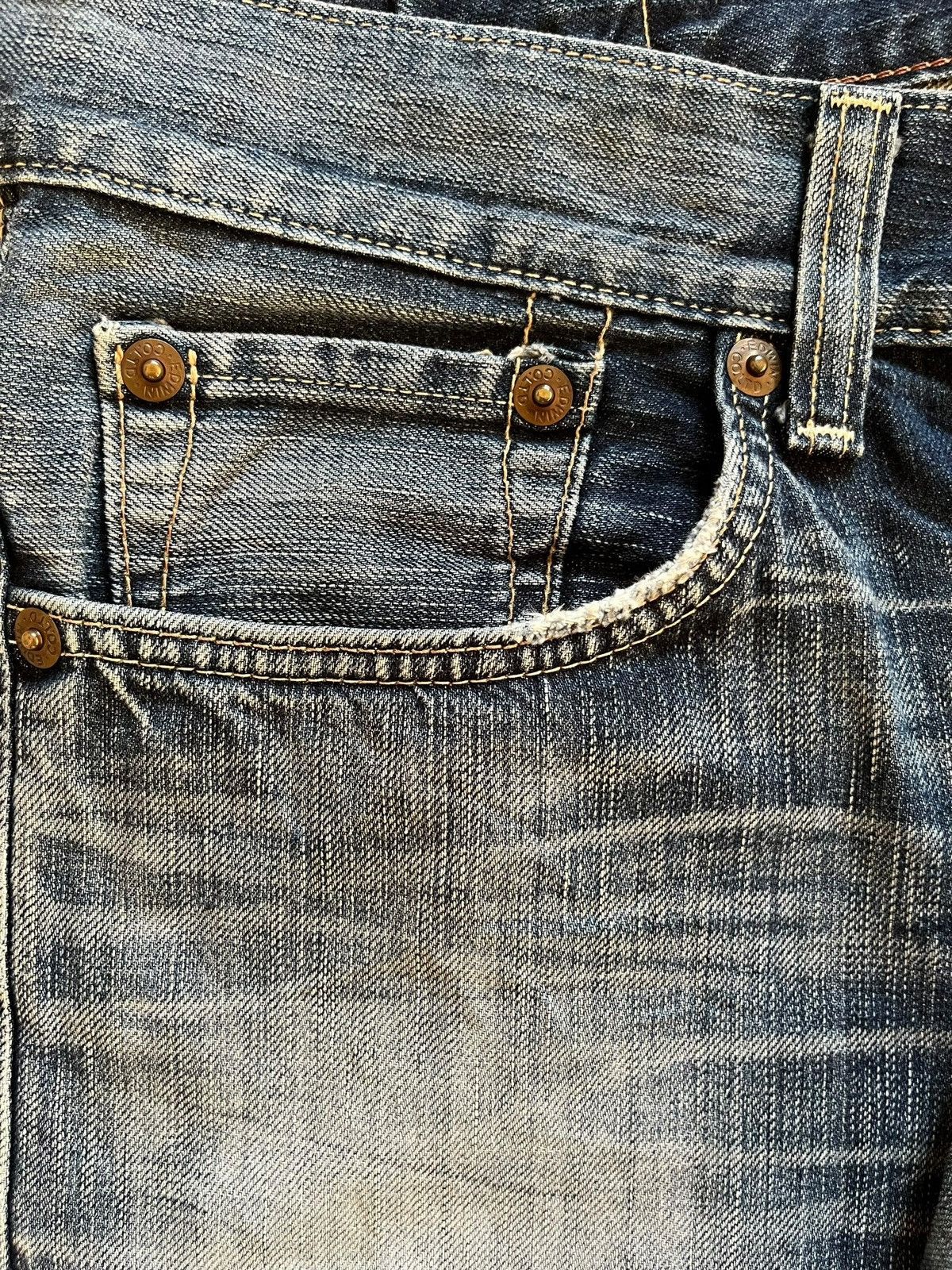 Edwin × Japanese Brand Vintage Japanese Edwin 503 Blue Trip Baggy Style Jeans Size US 36 / EU 52 - 4 Thumbnail